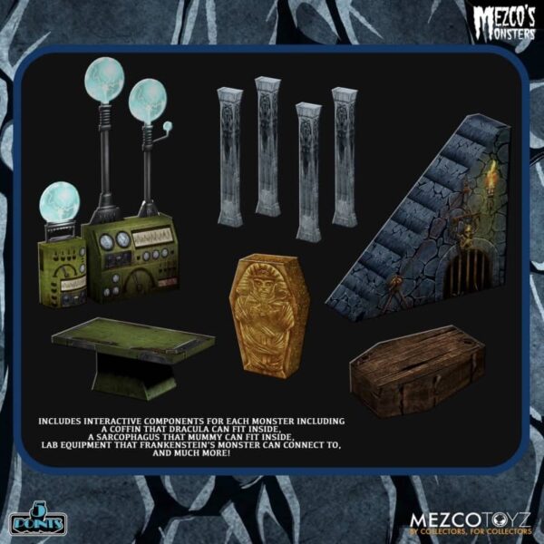 Mezcos Monsters Tower of Fear 5 points Deluxe Boxed Set 6
